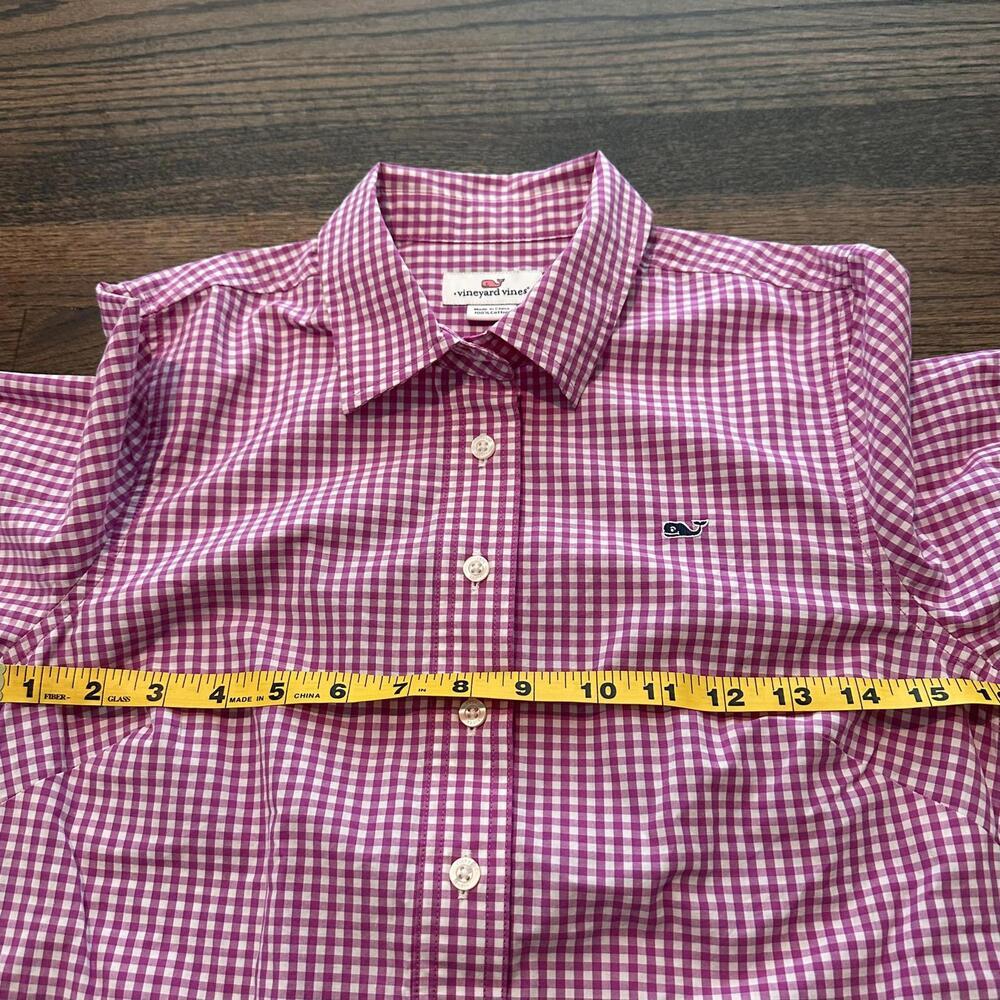 NWOT Women's Vineyard Vines Pink Popover Shirt Size 0 - Picture 6 of 9
